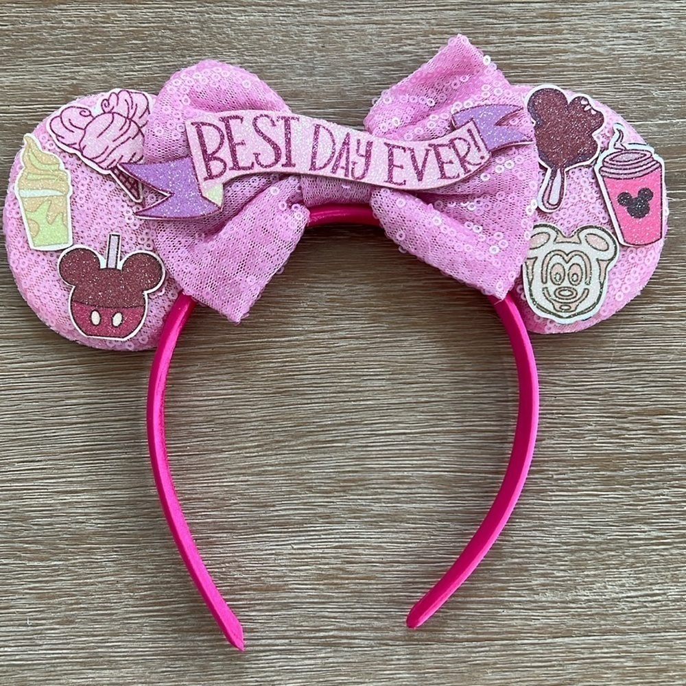 Disney Minnie Mouse Ears Headband Treats Pink